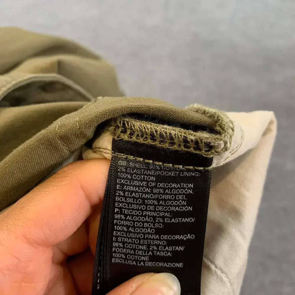 The North Face Pants Mens 30 Moss Green Motion Stretch Cotton Straight Chino
